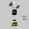 Миниатюра фото встраиваемый светодиодный светильник maytoni round dl058-7w4k-trs-bs | 220svet.ru